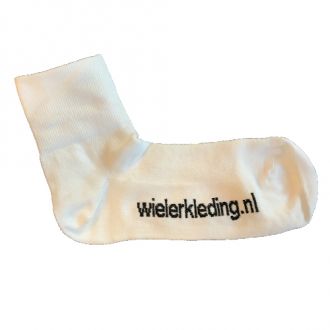 Wielersok Coolmax wit Wielerkleding.nl