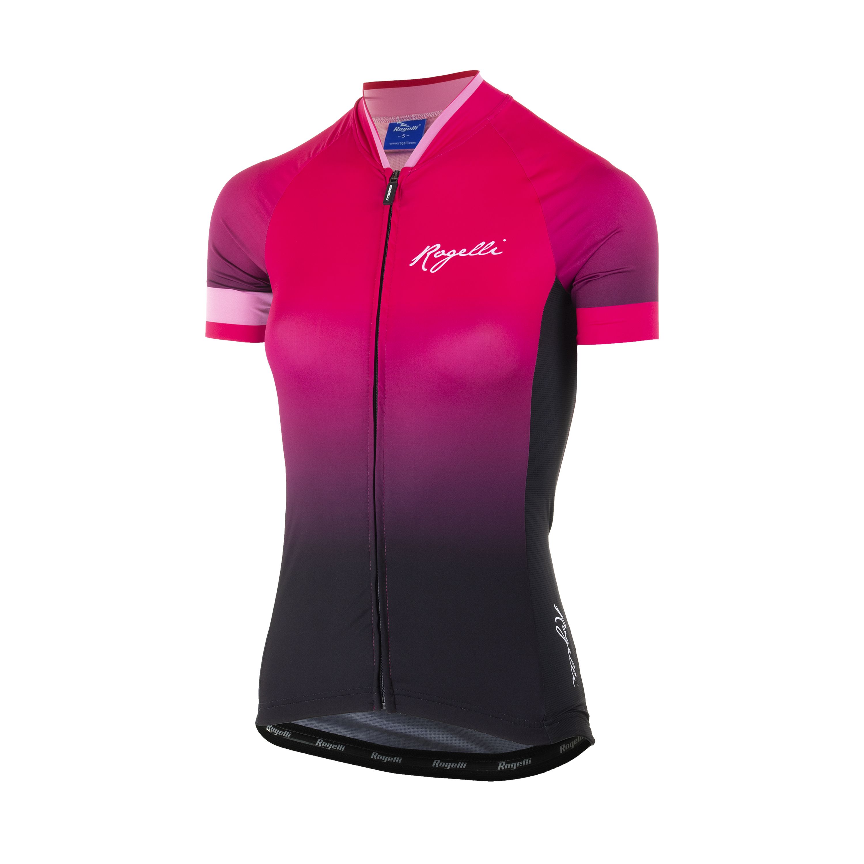 vat Overname College De wielerkleding specialist Rogelli dames wielershirt Flow roze / zwart