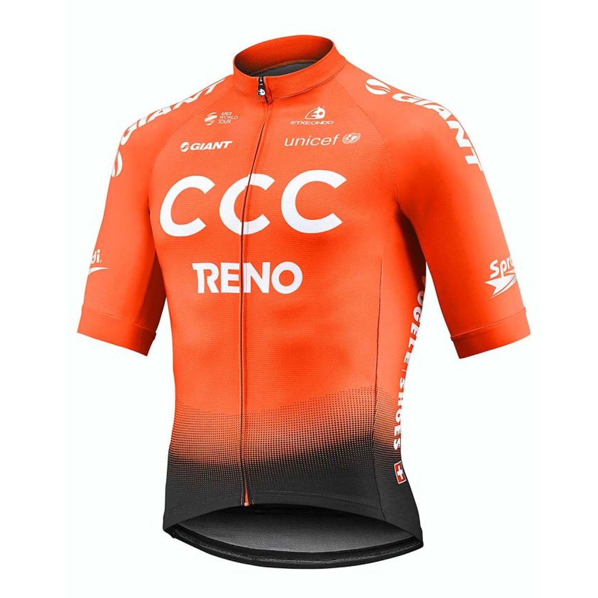 De specialist Team CCC oranje wielershirt