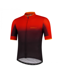 Rogelli Horizon wielershirt korte Mouwen zwart/ rood/ oranje