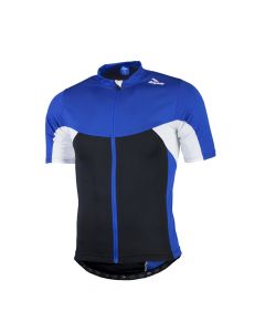 Rogelli Recco2.0 KM wielershirt zwart / blauw / wit
