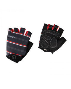 Rogelli Stripe Handschoenen zwart/ rood