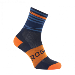 Rogelli Stripe Sokken blauw/ oranje