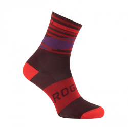 Rogelli Stripe Sokken bordeaux/ rood
