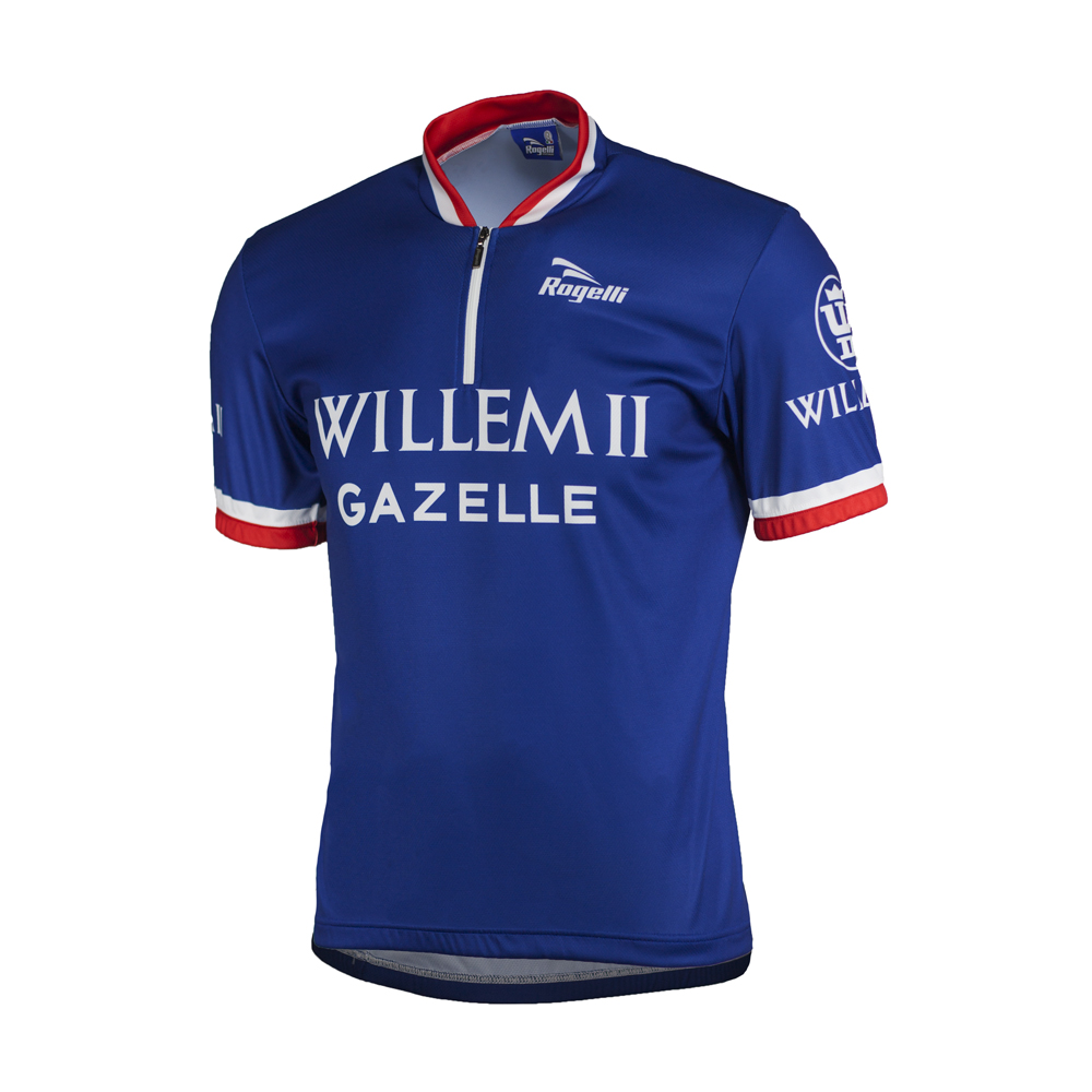 Rogelli Willem 2 Fietsshirt - Korte Mouwen - Heren - Blauw - Maat 2XL